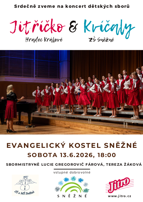 Plakát koncert Jitříčko & Kvíčaly 16. 6.2026