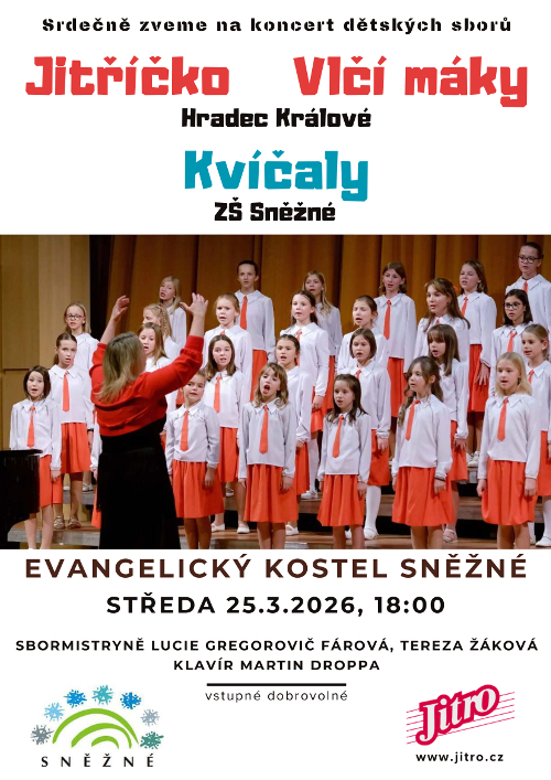 Koncert dětských pěveckých sborů 25. 3. 2026